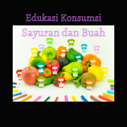 Ikon Gambar Edukasi Konsumsi Sayur dan Buah