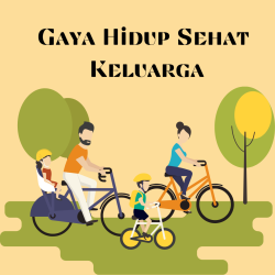 Ikon Gambar Gaya Hidup Sehat Keluarga