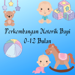 Ikon Gambar Tahap Perkembangan Motorik Bayi Usia 0-12 Bulan