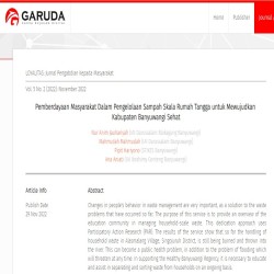 Pemberdayaan Masyarakat Dalam Pengelolaan Sampah di Banyuwangi