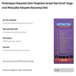 Pemberdayaan Masyarakat Dalam Pengelolaan Sampah Skala Rumah Tangga