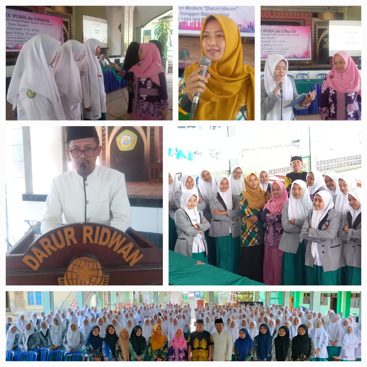 gambar Ponpes Modern Putri Songgon Adakan Pelatihan Tehnik Vokal, Jurnalistik dan Literasi