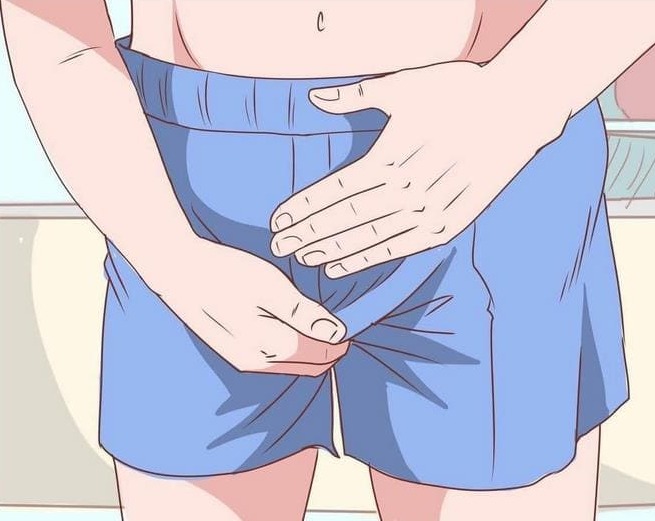 gambar dampak impotensi terhadap keluarga, cara mengatasi impotensi. Paparan Gambar : <p> Gambar ilustrasi impotensi dan ejakulasi dini dengan fokus gambar pada sekitar area celana pendek.</p>