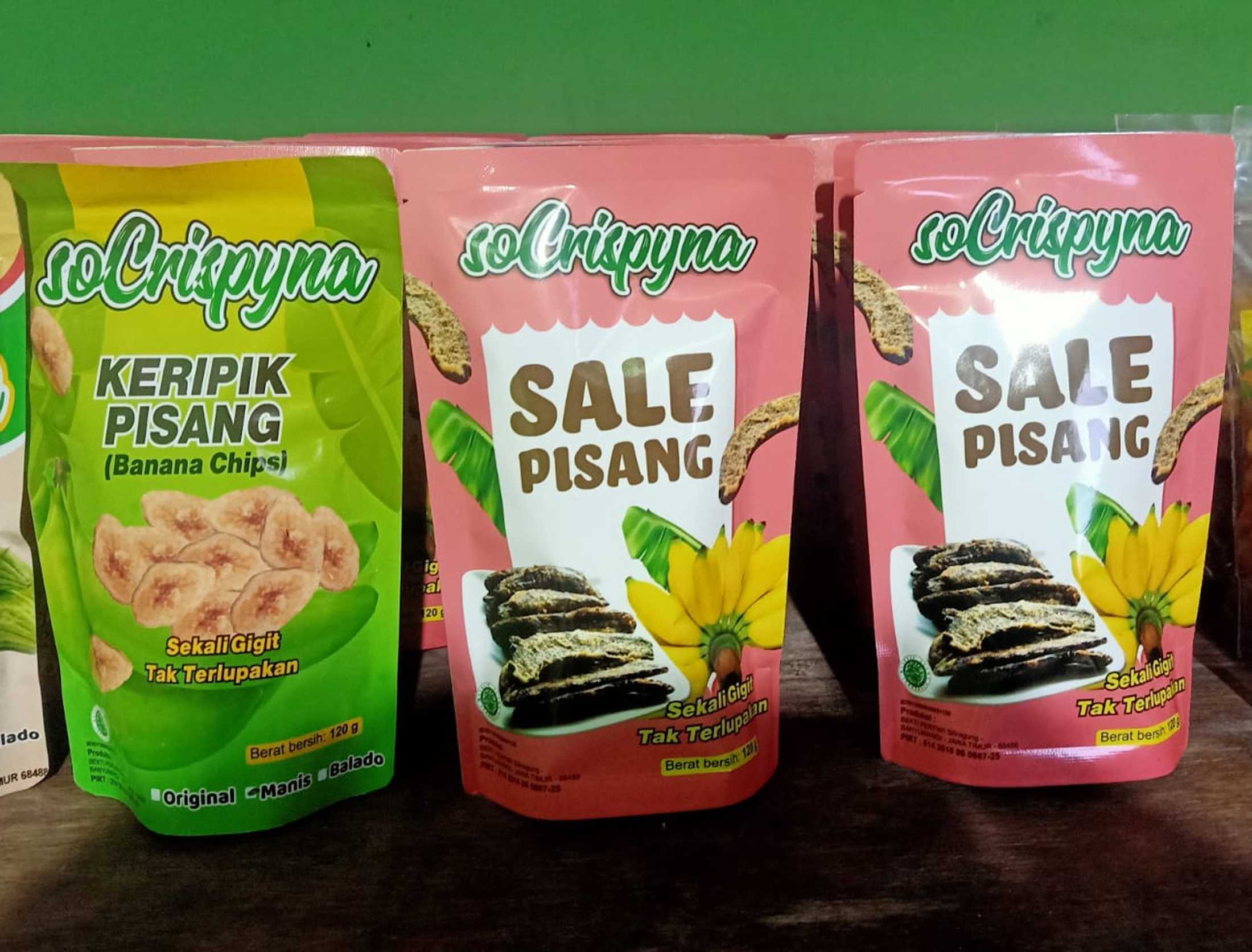 gambar kripik pisang, sale pisang, pisang salai, kuliner pisang