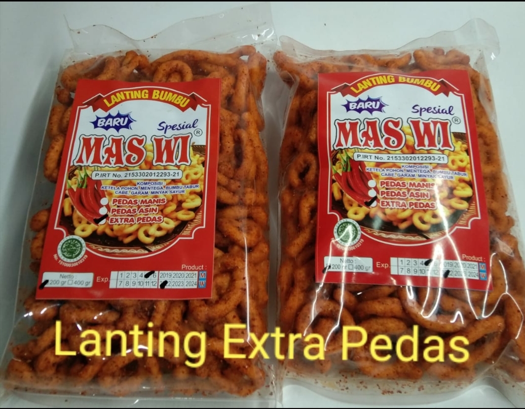 gambar Lanting kekinian renyah enak bawang pedas manis cabe pedas