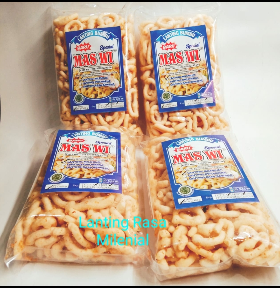 gambar Lanting kekinian renyah enak bawang rasa