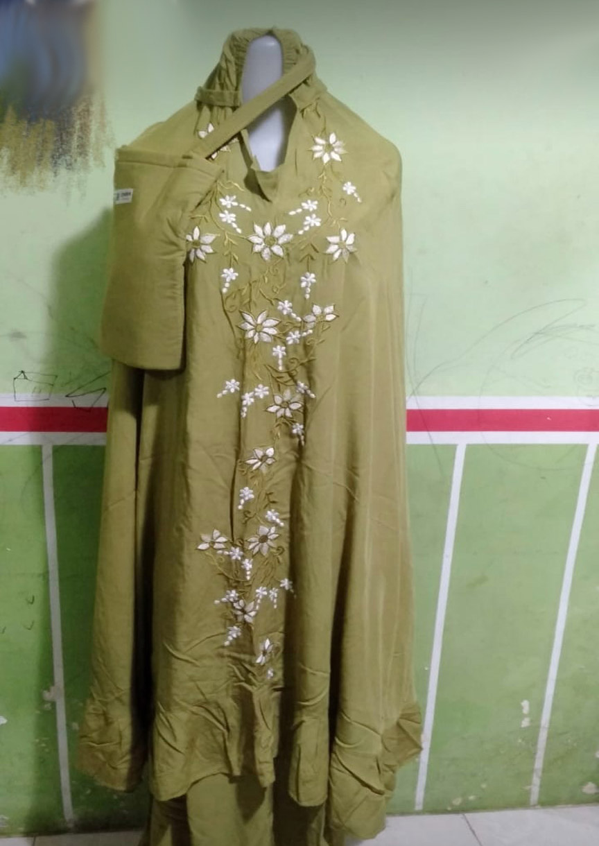 gambar mukena bordir banyuwangi