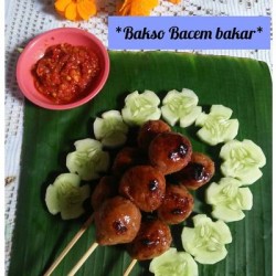 Gambar Sate Bakso Bacem Bakar