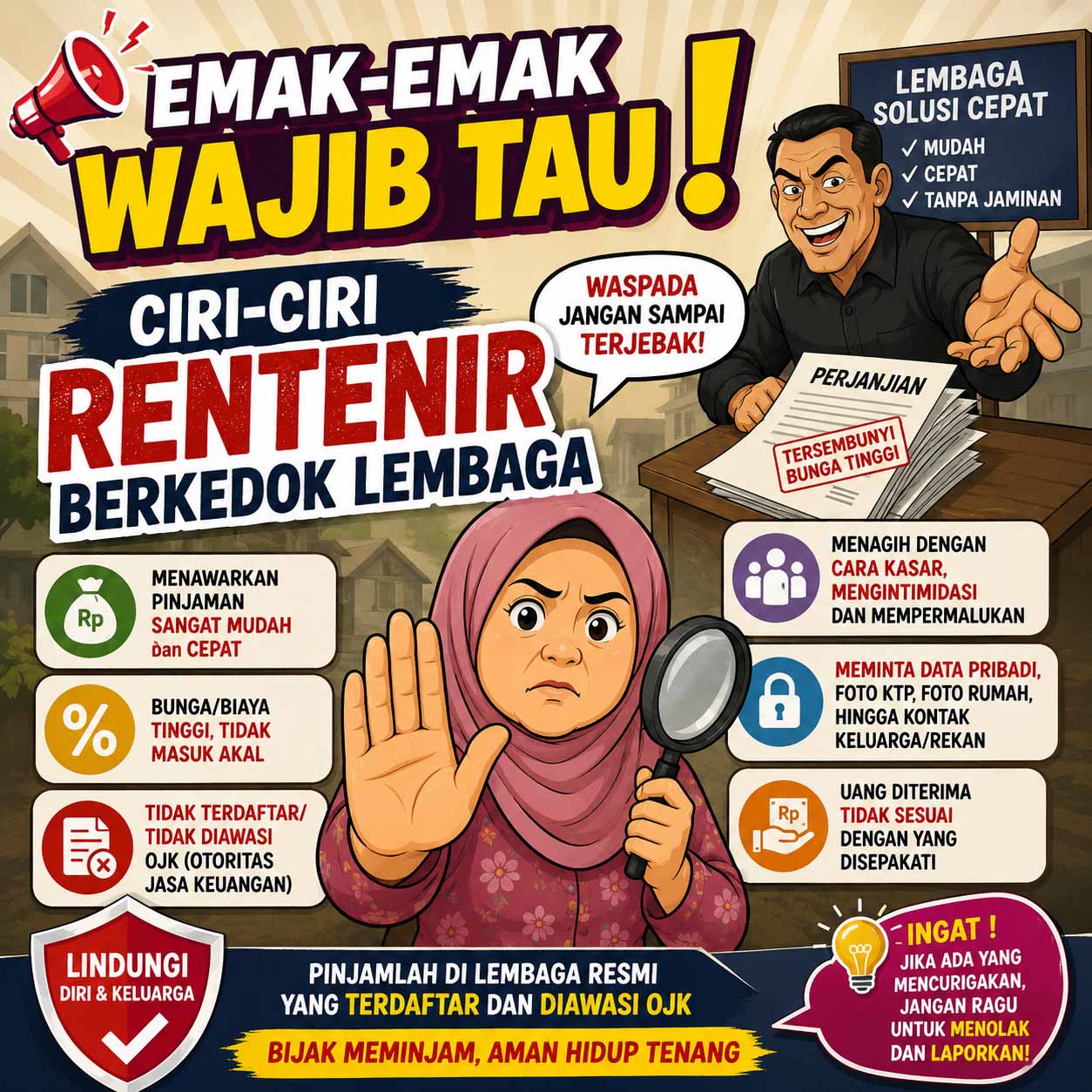 gambar stop bank plecit, koperasi bodong