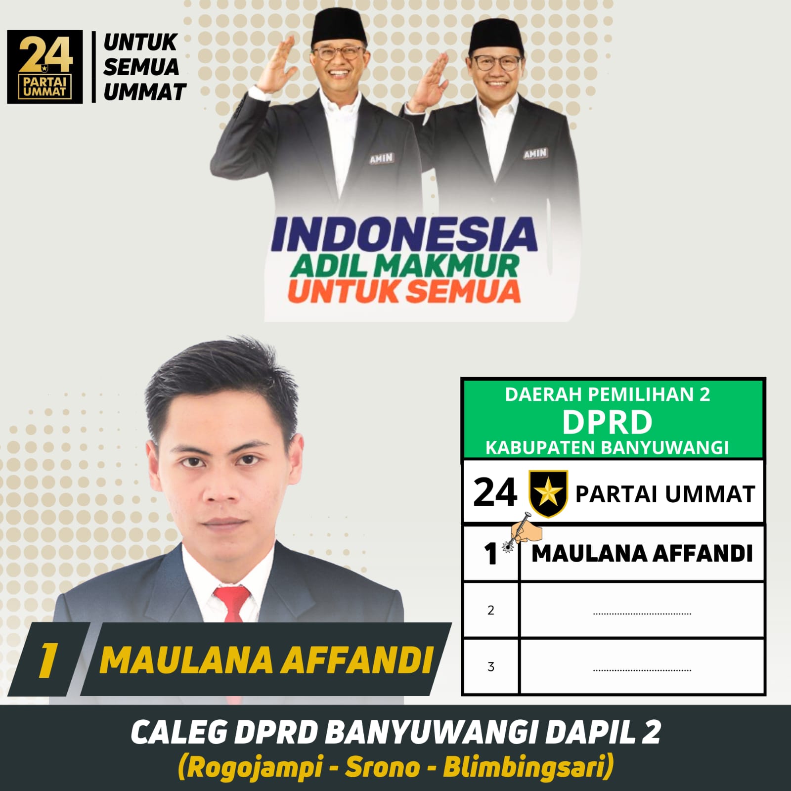 Bersama Caleg Jalur Langit Membangun Banyuwangi Lebih Baik
